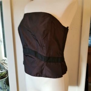 Joy Iridescent Brown Cropped Corset Top 40 L